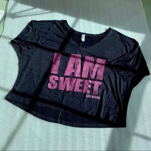 NEW Cropped Hi-Lo Dolman Sleeve Tee/XL